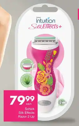 Save Schick Silk Effects Razor 2 Up offer