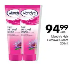 Save Mandy's Hair Removal Cream 200ml offer