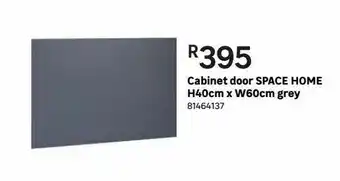 Leroy Merlin Cabinet doors space home h40cm x w60cm grey offer