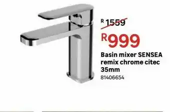 Leroy Merlin Basin mixer sensea remix chrome citec 35mm offer