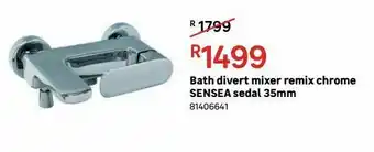Leroy Merlin Bath diver mmixer remix chrome sensea sedal 35mm offer