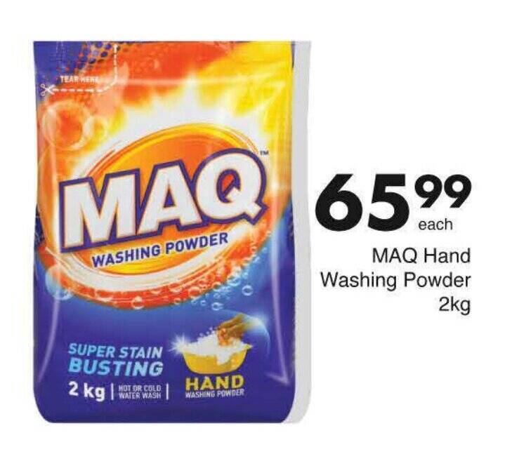 MAQ Hand Washing Powder 2kg offer at Save