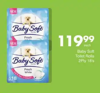 Save Baby Soft Toilet Rolls 2Ply 18's offer