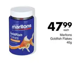 Save Marltons Goldfish Flakes 40g offer