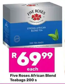 Game Five Roses African Blend Teabags 200 s offer