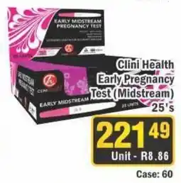 Clini Health Early Pregnancy Test (Midstream)