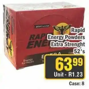 J&E Cash and Carry Rapid Energy Powders Extra Strenght offer