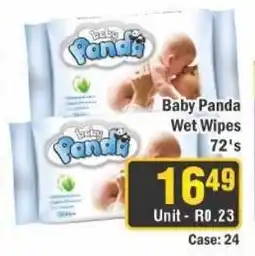 J&E Cash and Carry Baby Panda Wet Wipes 72's offer