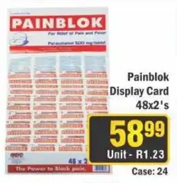J&E Cash and Carry Painblok Display Card 48x2's offer