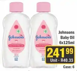 J&E Cash and Carry Johnsons Baby Oil 6x125ml offer