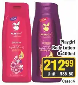 J&E Cash and Carry Playgirl Body Lotion 6x400ml offer