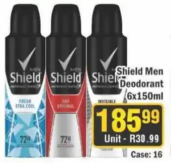 J&E Cash and Carry Shield Men Deodorant offer