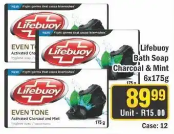 J&E Cash and Carry Lifebuoy Bath Soap Charcoal & Mint offer