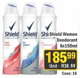 J&E Cash and Carry Shield Women Deodorant offer