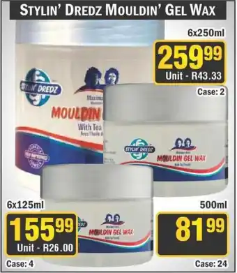 J&E Cash and Carry STYLIN' DREDZ MOULDIN' GEL WAX offer