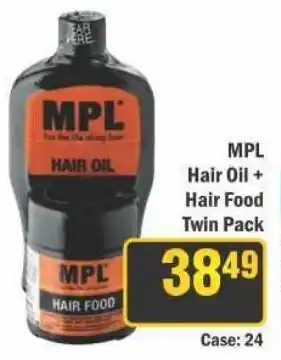 J&E Cash and Carry MPL Hair Oil + Hair Food Twin Pack offer