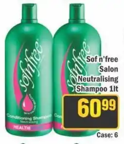 J&E Cash and Carry Sof n'free Salon Neutralising Shampoo 1lt offer