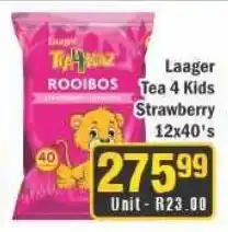 J&E Cash and Carry Laager Tea 4 Kids Strawberry offer