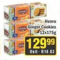 J&E Cash and Carry Henro Ginger Cookies offer