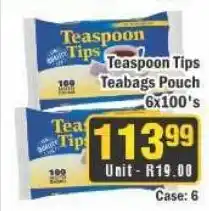 Teaspoon Tips Teabags Pouch