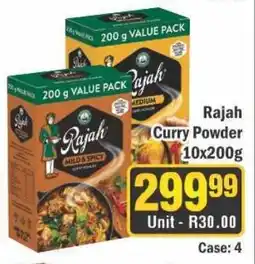 J&E Cash and Carry Rajah Curry Powder 10x200g offer