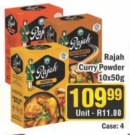 J&E Cash and Carry Rajah Curry Powder 10x50g offer