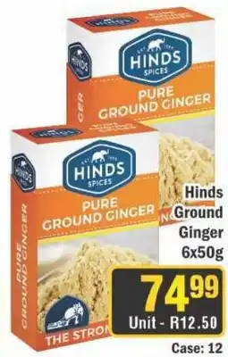Hinds Ground Ginger 6x50g