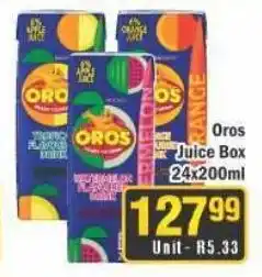 J&E Cash and Carry Oros Juice Box 24x200ml offer