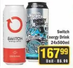 J&E Cash and Carry Switch Energy Drink 24x500ml offer
