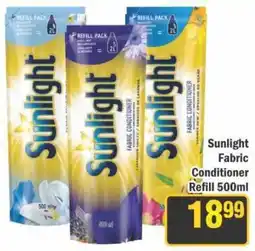 J&E Cash and Carry Sunlight Fabric Conditioner Refill 500ml offer