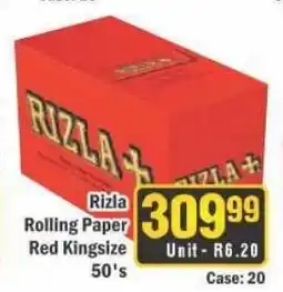 Rizla Rolling Paper Red Kingsize