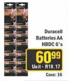 J&E Cash and Carry Duracell Batteries AA HBDC 6's offer