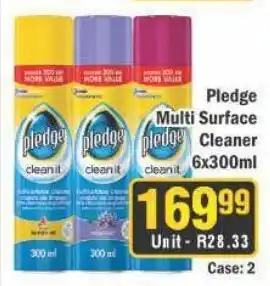 J&E Cash and Carry Pledge Multi Surface Cleaner offer