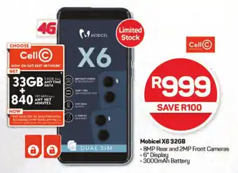 Pick n Pay Hypermarket Mobicel X6 32GB offer