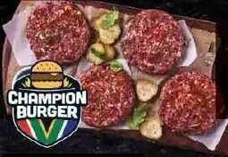 Checkers Champion Burger Patties offer