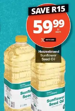 Checkers Housebrand Sunflower Seed Oil offer