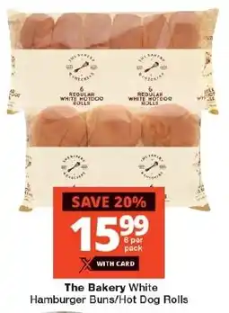 Checkers The Bakery White Hamburger Buns/Hot Dog Rolls offer