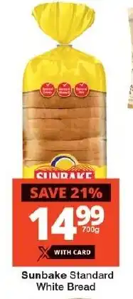 Checkers Sunbake Standard White Bread offer