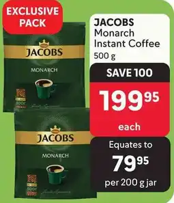 Makro JACOBS Monarch Instant Coffee offer