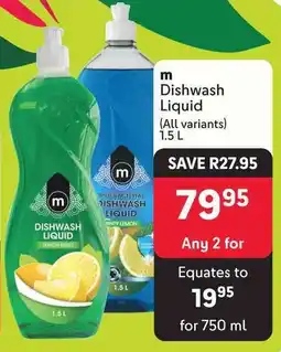 Makro m Dishwash Liquid offer