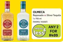 OLMECA Reposado or Silver Tequila