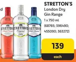 Makro STRETTON'S London Dry Gin Range offer