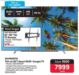 Makro SKYWORTH 140 cm (55") Smart QLED Google TV offer