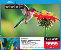 Makro SKYWORTH 165 cm (65") Smart QLED Google TV offer