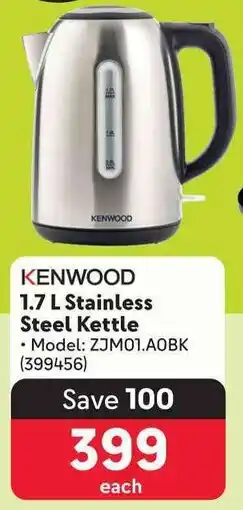 Makro KENWOOD 1.7 L Stainless Steel Kettle offer