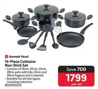 Makro Bennett Read 14-Piece Culinaire Non-Stick Set offer