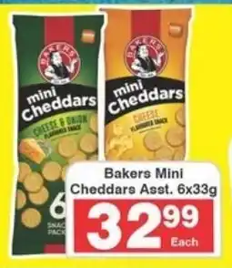 Frontline Bakers Mini Cheddars Asst. 6x33g offer