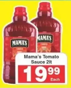 Frontline Mama's Tomato Sauce 2lt offer