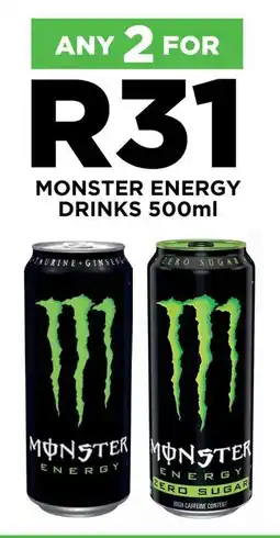 Fresh Stop MONSTER ENERGY DRINKS 500ml offer