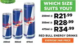 RED BULL ENERGY DRINKS